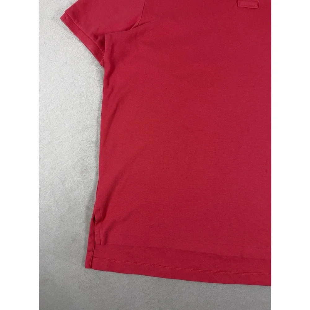 Polo Ralph Lauren Mens XL Pink Short Sleeve Iconic Mesh Pony Logo Polo Shirt XL